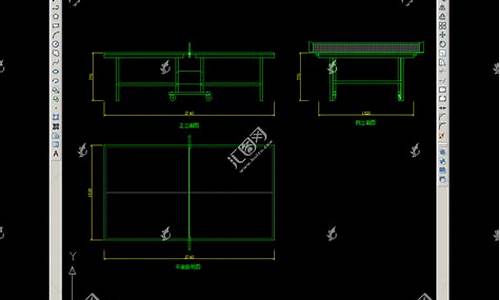 cad乒乓球台怎么画,cad乒乓球桌模型